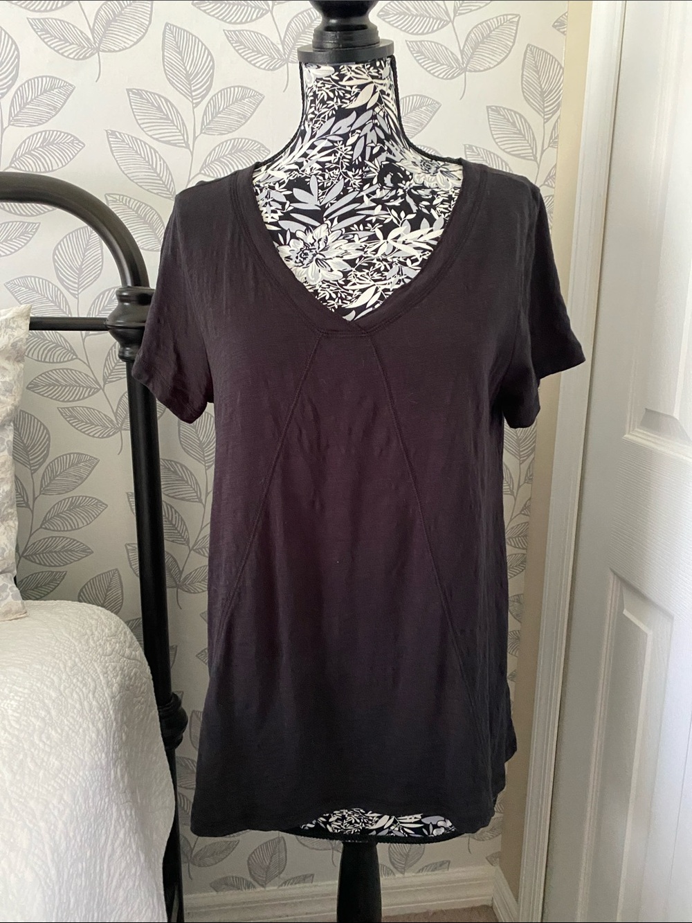 Escape by Habitat Clothes black cotton flare bottom tunic top